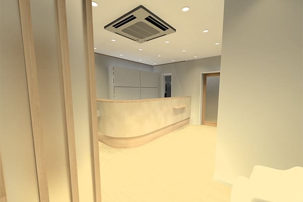 新座駅南口通り歯科の受付